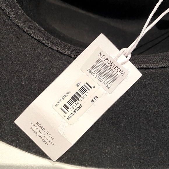 Brand new NORDSTROM Short Brim Wool Panama Hat - Picture 7 of 7